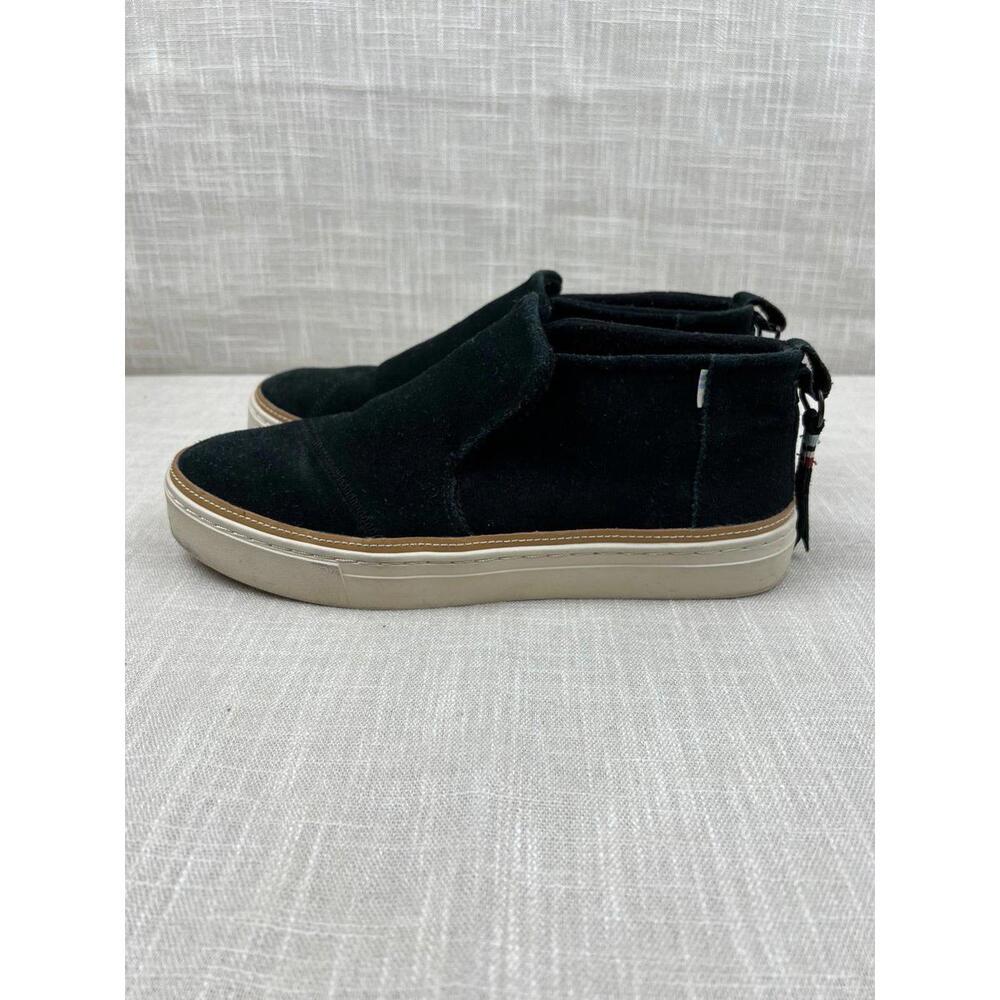 TOMS Women's Black Suede Slip-On Sneakers Size 10